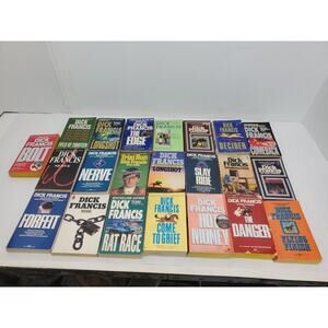 Bundle Lot Set of 22 - Dick Francis Mystery Crime Thriller - Novels Horse Race